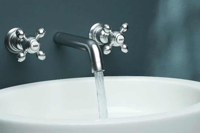 Cross style faucet