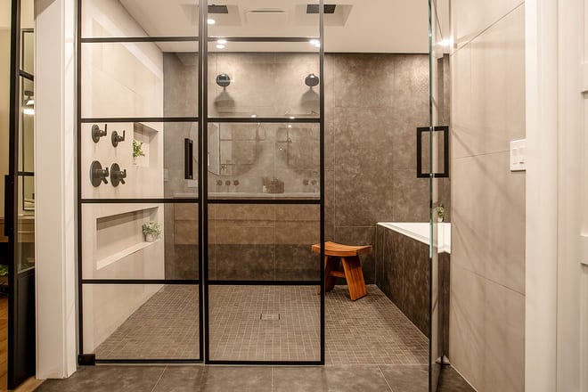Zero Entry Shower vs Curbed Shower